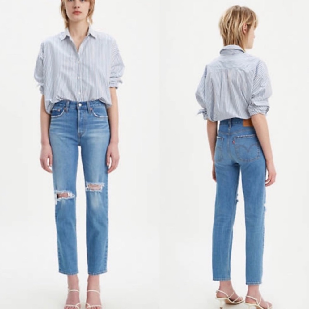 Levi’s wedgie cheeky high waist tapered jeans NWT - Picture 3 of 9